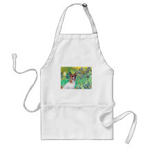 Jack Russell 8 - Irises Apron