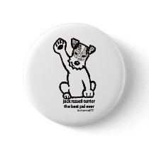 Jack Russell Best Pal Pinback Button