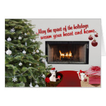 Jack Russell Christmas Wishes Greeting Card