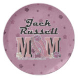 Jack Russell MOM Dinner Plates
