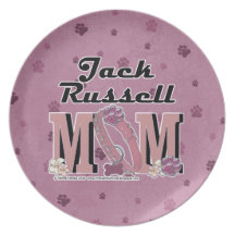 Jack Russell MOM Dinner Plates