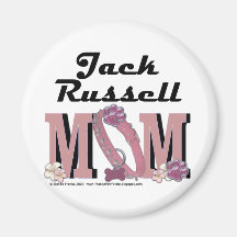 Jack Russell Mom Fridge Magnet