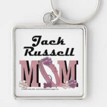 Jack Russell MOM Keychain