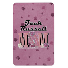 Jack Russell MOM Vinyl Magnets