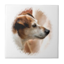 JACK RUSSELL TERRIER DOG CERAMIC TILE