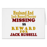Jack Russell Terrier & Husband Missing Reward For Cards