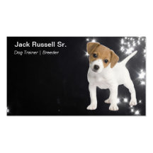 Jack Russell Terrier puppy Business Card Template