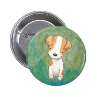 Jack russell terrier Puppy Dog key-chain Button