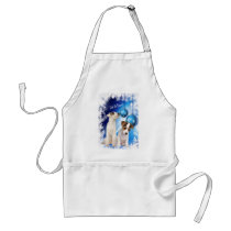 Jack Russell Terrier Puppy Let It Snow Design aprons