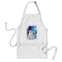 Jack Russell Terrier Puppy Let It Snow Design Apron