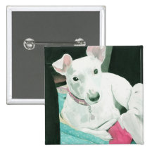 Jack Russelll Terrier Button