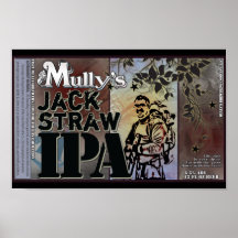 Jack Straw IPA Label Poster