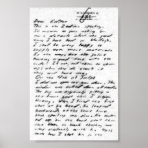 Jack The Ripper Letter Poster