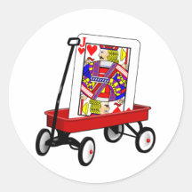 jack wagon round sticker
