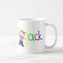 Jack with pirate illustration coffee mug