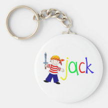 Jack with pirate illustration keychains