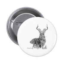 Jackalope Button