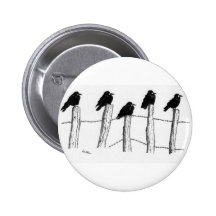 Jackdaws Pinback Button