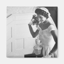 Jackie Kennedy, 1953 Fridge Magnet