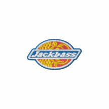 jackies 刺繍入りフード付きファスナーパーカー