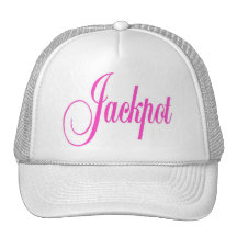 Jackpot Cap Hot Pink Letters Hats