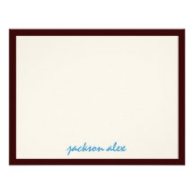 Jackson Bar Mitzvah Party Thank You Custom Invites
