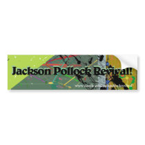 Jackson Pollock Revival! Graphic Bumper Sticker