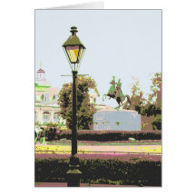 Jackson Square in Pastels Card