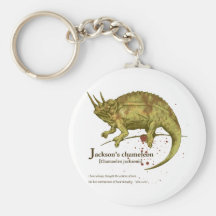 Jackson's chameleon - sepia キーホルダー
