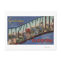 Jacksonville, Florida - Large Letter Scenes 2 Postcards