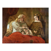 Jacob Blessing The Sons Of Joseph Invitations
