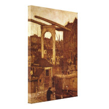 Jacob Maris - City View (view of Amsterdam) Gallery Wrap Canvas