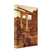Jacob Maris - City View (view of Amsterdam) Canvas Print