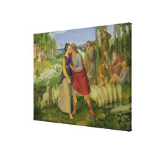 Jacob Meets Rachel, 1827 Canvas Prints