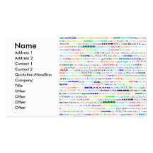 Jacob Text Design II Business/Profile Card Business Card Templates
