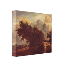 Jacob van Ruisdael - dunes avec des buissons Impressions Sur Toile