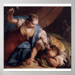 Jacopo Amigoni, Jael and Sisera, Fine Art Shirt posters