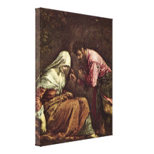 Jacopo Bassano - Judah and Tamar Canvas Print