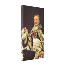 Jacques-Louis David - Count de Nantes Francais Canvas Print