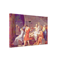 Jacques-Louis David - Death of Socrates Gallery Wrap Canvas