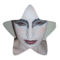 Jacqui B Black Swan Star Sticker