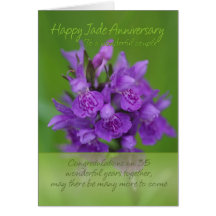 Jade Anniversary Card - 35th Anniversary Card