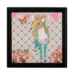 Jade Deer Pink Floral Gift Box