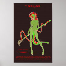"Jade Dragon" by Jolie Benner Poster