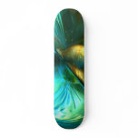 Jade Flower Abstract Skateboard