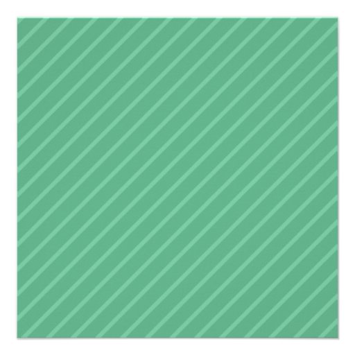 Jade Green Diagonal Stripes. Pattern. Invites