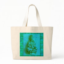 Jade Kwan Yin Tote Bags
