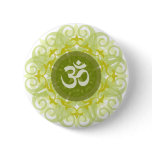 Jade Om Mandala Button