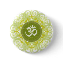 Jade Om Mandala Button