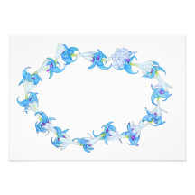 Jade Vine and Tuberose Lei Invite
